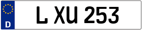 Trailer License Plate